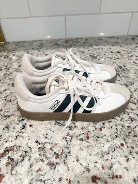 Adidas VL Court 3.0 Sneakers - White/Black/Gum Sole